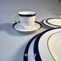 Federal Cobalt pattern by Lenox, 6 Piece Dinner Set -four Sets Available