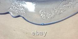 Federal Glass MADRID Blue Scroll Dinner Plate 10½ Depression Glassware Lot of 8