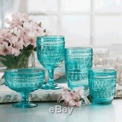 Fez 20 Piece Dinnerware Set in Turquoise by Euro Ceramica