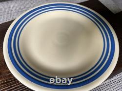 Fiestaware HLCCA Exclusive Blue Stripe Dinner Plate 10.5 Inch