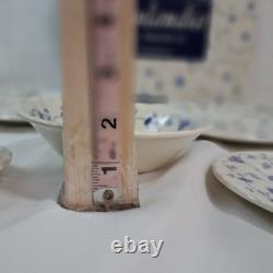 Finlandia England 20pc Dinner Set With Blue Floral Design In original Box