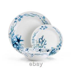 Fitz & Floyd Sanibel Blue 12Pc Dinner set