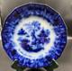 Flow Blue Scinde Dinner Plate 10 11/16 J. G Alcock 1839-1846