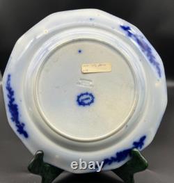 Flow Blue Scinde Dinner Plate 10 11/16 J. G Alcock 1839-1846