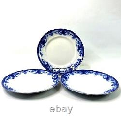 Ford and Sons LTD Milan Flow Blue Dinner Plates Set of 3 Antique