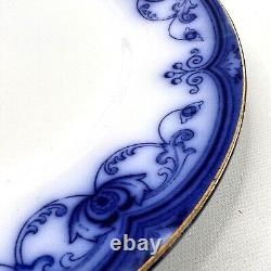 Ford and Sons LTD Milan Flow Blue Dinner Plates Set of 3 Antique