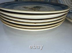Gibson Dinnerware Ocean Dream, Rooster And Hen Set, New, Plates, Bowl, Cups