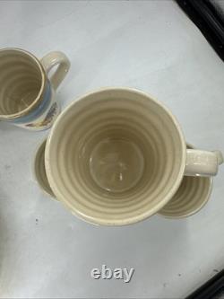 Gibson Dinnerware Ocean Dream, Rooster And Hen Set, New, Plates, Bowl, Cups