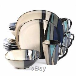 Gibson Elite Althea 16-piece Stoneware Dinnerware Set Dinner Plates Bowls Mugs