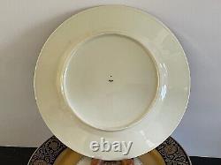 Glamorous Set of 6 Gold Gilt and Cobalt Blue Dinner Plates Made in Germany