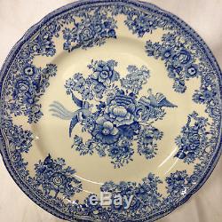 Gustavsberg Fasan Blue Dinner Plate 9 1/4 Floral & Bird Design