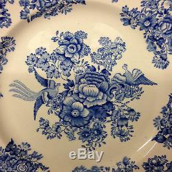 Gustavsberg Fasan Blue Dinner Plate 9 1/4 Floral & Bird Design