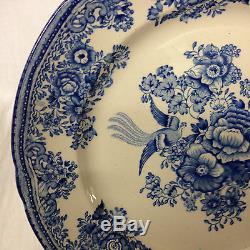 Gustavsberg Fasan Blue Dinner Plate 9 1/4 Floral & Bird Design