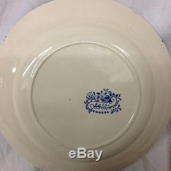 Gustavsberg Fasan Blue Dinner Plate 9 1/4 Floral & Bird Design