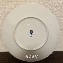 HERMES Bleus d'Ailleurs Serving Plate Blue Dish Dinner Tableware Ornament 32cm