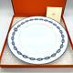 HERMES CHAINE D'ANCRE BLUE Paris Dinner Plate Porcelain Round 27cm Dish 35
