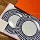 HERMES Dinner Plate Bleus d'Ailleurs Blue Dish Tableware 2 set Ornament 22cm