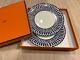 HERMES Dinner Plate Bleus d'Ailleurs Blue Dish Tableware 2 set Ornament NEW