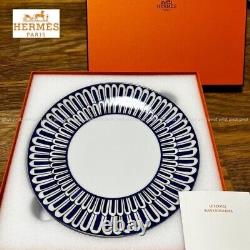 HERMES Dinner Plate Bleus d'Ailleurs Blue Dish Tableware 2 set Ornament New