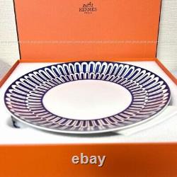 HERMES Dinner Plate Bleus d'Ailleurs Blue Dish Tableware 2 set Ornament New