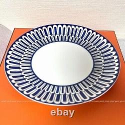 HERMES Dinner Plate Bleus d'Ailleurs Blue Dish Tableware 2 set Ornament New