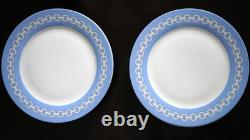 Happy Chic x JONATHAN ADLER 8 Dinner Plates 10.7S in Blue White Chain Link