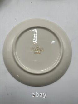 Haviland Chatelle 46 Piece Dinnerware Service Set For 6 GOLD & BLUE