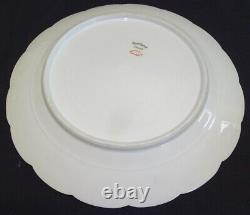 Haviland Limoges France Schleiger 46b 7 Dinner Plates 9 3/4 Purple Blue #19562