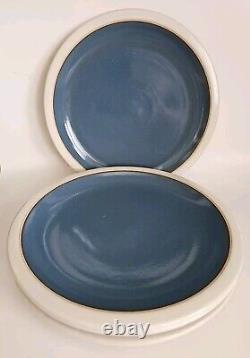 Heath Ceramics Blue Moonstone with White Rim 11 1/4 Dinner Plate