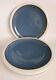 Heath Ceramics Blue Moonstone with White Rim 11 1/4 Dinner Plate