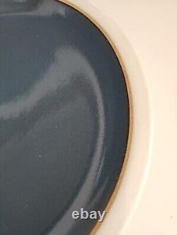 Heath Ceramics Blue Moonstone with White Rim 11 1/4 Dinner Plate