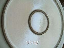 Heath Ceramics Opal Blue Rim Shape 11.5 Dinner Plates 4pc Moonstone Pottery