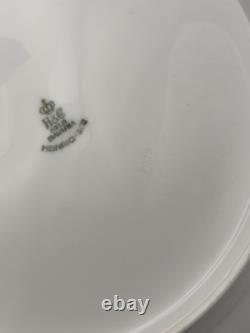 Heinrich & Co Bavaria Cobalt Blue & Gold Dinner Plate 11 Set Of 6 Porcelain