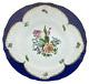Herend 1525 FLORAL PRINTEMPS Blue Fish Scale Border 10 DINNER PLATE