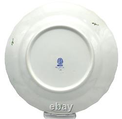 Herend 1525 FLORAL PRINTEMPS Blue Fish Scale Border 10 DINNER PLATE