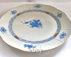 Herend Apponyi Dinner Plate Blue White 25.5cm Ceramic Excellent Condition Japan