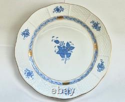 Herend Apponyi Dinner Plate Blue White 25.5cm Ceramic Excellent Condition Japan