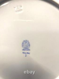 Herend Porcelain Handpainted Blue Garland Dinner, Soup And Dessert Plates (pbg)