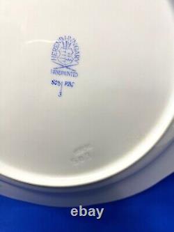 Herend Porcelain Handpainted Blue Garland Dinner, Soup And Dessert Plates (pbg)