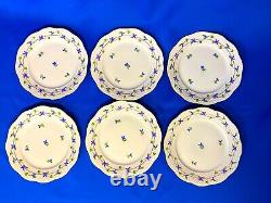 Herend Porcelain Handpainted Blue Garland Dinner, Soup And Dessert Plates (pbg)