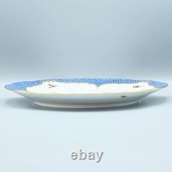 Herend Rothschild Bird Blue Dinner Plate Handpaint by Master Artist 25.5cm Gold