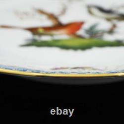 Herend Rothschild Bird Blue Scale Dinner Plate 25cm RO-EB Plate Rocaille Used as