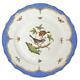 Herend Rothschild Bird Dinner Plate Blue #4