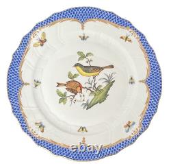 Herend Rothschild Bird Dinner Plate Blue #5