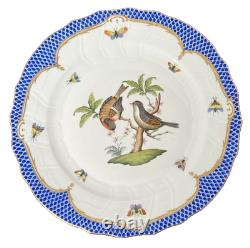 Herend Rothschild Bird Dinner Plate Blue #7