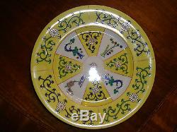 Herend Service/Dinner Plate SJ Yellow Dynasty 11 D. Used 2 x #2527