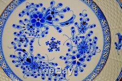 Herend Waldstein blue dinner plates 8 pcs