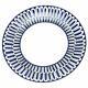 Hermes Bleus D'ailleurs Dessert Plate Pair (set Of 2) #p030007p Brand Nib F/sh