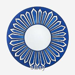 Hermes Bleus D'ailleurs Pair Of American Dinner Plates #p030001p Brand Nib F/sh