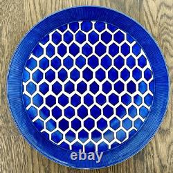 Hermes Bleus d'Ailleurs Presentation and Dinner Plate Cobalt Blue Porcelain